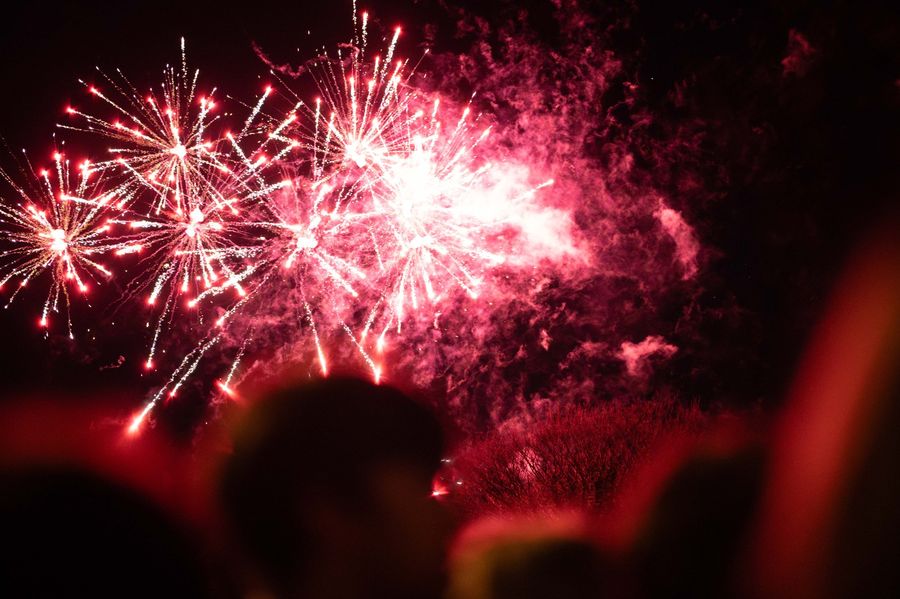 Fireworks display at the event
